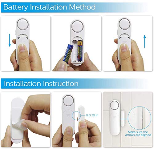 Factory Directly Sell Door Window Detector Alarm 120dB Smart Window Door Sensor