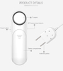 Smart Home Reusable Water Leak Sensor KERUI Wireless Water Leak Detector