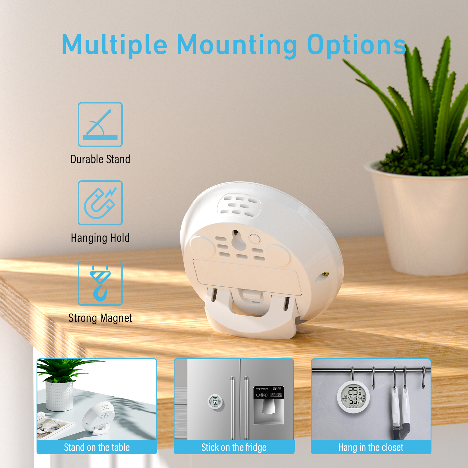 Household Indoor Temperature And Humidity Sensor Detector Alarm Hygrometer Thermometer